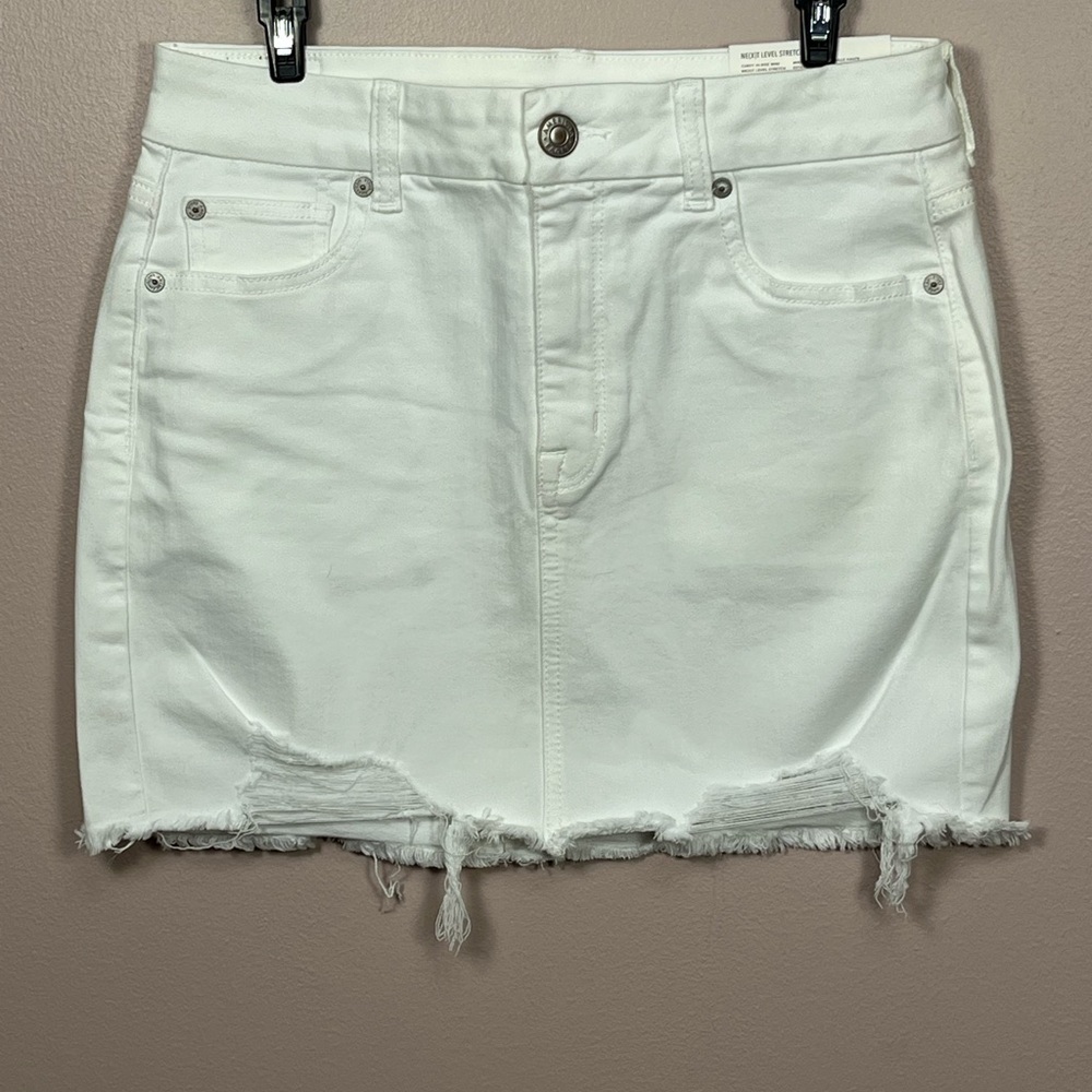 American Eagle Outfitters White Denim Skirt